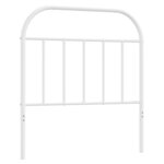 vidaXL Tête de lit métal blanc 80 cm