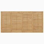 vidaXL Table Batavia 200x100x75 cm Bois de teck solide