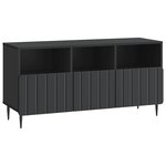 vidaXL Meuble TV avec tiroir Noir 102 x 34 5 x 50 cm Bois d'ingénierie
