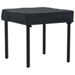 vidaXL Housse de Table Uni Noir 62 x 62 x 15 cm tissu