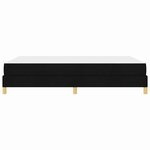 vidaXL Lit à ressorts avec matelas Noir 140 x 200 cm tissu