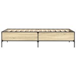 vidaXL Cadre de lit Chêne Sonoma 80 x 200 cm Bois d'ingénierie