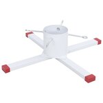 vidaXL Support de sapin de Noël blanc 61x61x15 5 cm