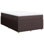 vidaXL Sommier à lattes de lit avec matelas Marron foncé 120x200 cm