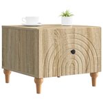 vidaXL Table basse Chêne Sonoma 49 x 50 x 40 cm Bois d'ingénierie