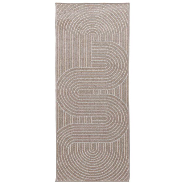 vidaXL Tapis de surface HUARTE Beige 150 x 80 cm Polyester