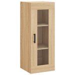 vidaXL Buffet haut Chêne sonoma 34 5x34x180 cm Bois d'ingénierie