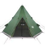 vidaXL Tente de camping tipi 4 personnes vert imperméable