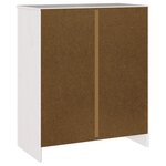Commode vidaXL "DRAMMEN" Blanche 76 5x40x91 cm En Bois Massif de Pin