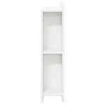 vidaXL Cabinet de Tête de Lit Blanc brillant Bois d’ingénierie