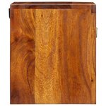 Tables de chevet vidaXL 2 pièces 40x35x35 cm en bois massif d'acacia