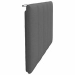 vidaXL Coussin de tête de lit gris foncé 100 cm tissu