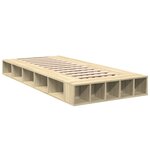 vidaXL Cadre de lit chêne sonoma 90x190 cm bois d'ingénierie