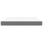 vidaXL Matelas de lit à ressorts ensachés fermeté moyenne Gris foncé 160x200x20 cm