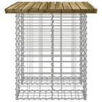vidaXL Table de jardin Gabion Design 100x70x72 cm Bois de pin imprégné