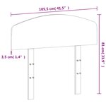 vidaXL Tête de lit blanc 100 cm bois massif de pin