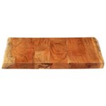 vidaXL Dessus de bureau 80x80x2 5 cm carré bois massif d'acacia