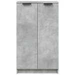 vidaXL Armoire à chaussures Gris béton 59x35x100 5 cm Bois d'ingénierie
