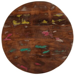 vidaXL Dessus de table Ø 50x2 5 cm rond bois massif de récupération