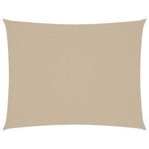 vidaXL Voile de parasol tissu oxford rectangulaire 3x4 5 m beige