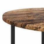 Set de 2 tables d'appoint vidaXL en vieux bois  bois reconstitué et métal