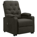 vidaXL Fauteuil Taupe Tissu