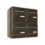 Bloc de boites aux lettres collectives extérieures · B4 - Gris brun