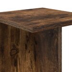 vidaXL Support de Plante Chêne fumé 25 x 25 5 x 60 5 cm