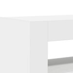 vidaXL Buffet Blanc 116 x 30 x 75 cm Bois d'ingénierie