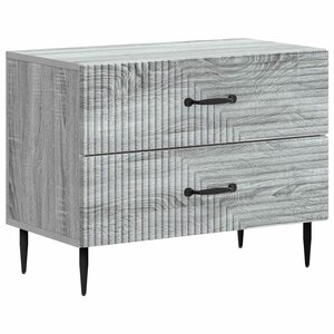vidaXL Cabinet de chevet avec tiroir Sonoma gris 62 x 34 5 x 47 5 cm