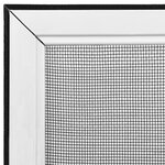 vidaXL Moustiquaire extensible pour fenêtres Blanc (100-193)x75 cm