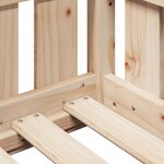 vidaXL Cadre de lit d'enfants forme de maison 90x190cm bois massif pin