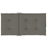 vidaXL Coussins de chaise à dossier bas lot de 2 gris foncé mélangé