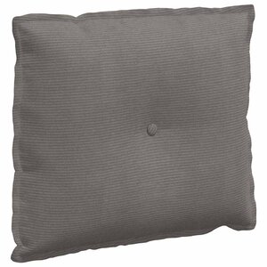 vidaXL Coussin de Dos Gris clair 60 x 50 cm Tissu en velours côtelé