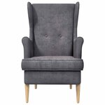vidaXL Fauteuil Gris foncé ARES