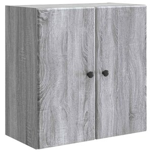 vidaXL Armoire Murale 59 x 31 x 60 cm Bois d'ingénierie Sonoma gris