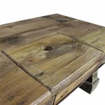 vidaXL Table basse bois de récupération mélangé 90x50x35 cm