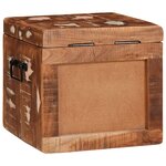 vidaXL Boîte de Rangement Multicolore bois de récupération massif