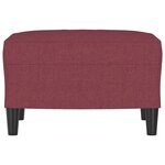vidaXL Repose-pied Rouge bordeaux 60x50x41 cm Tissu