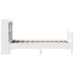 vidaXL Cadre de lit sans matelas blanc 90x200 cm bois de pin massif
