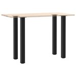 vidaXL Pieds de table de bar 4 pièces Noir 100-102 cm Acier