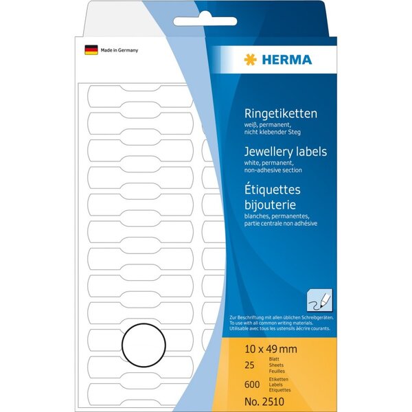 HERMA 600 Etiquette bijouterie  10 x 49 mm