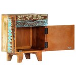 vidaXL Table de chevet sculptée à la main 40x30x50cm Bois récupération