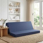 vidaXL Canapé-lit pliable 180 x 67 x 45 cm Bleu