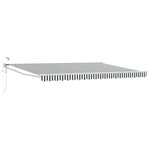 vidaXL Auvent rétractable électrique Anthracite et blanc 4 × 3 m