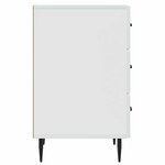 vidaXL Cabinet de chevet Blanc 43 x 41 x 66 5 cm Bois d'ingénierie