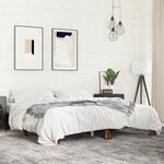 vidaXL Cadre de lit sans matelas chêne fumé 200x200 cm
