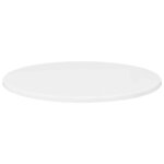 vidaXL Plateau de table Blanc brillant 50 x 50 x 1 5 cm