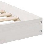 vidaXL Cadre de lit Blanc 100 x 220 cm Pin massif