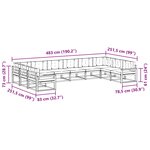 vidaXL Ensemble de canapés d'extérieur 10 pc Naturel et Beige